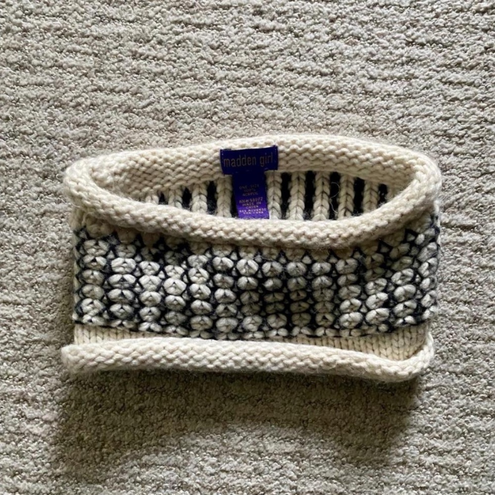 Madden Girl Women's Cream and Black Hair-accessories